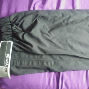 prada rubber cuff pants